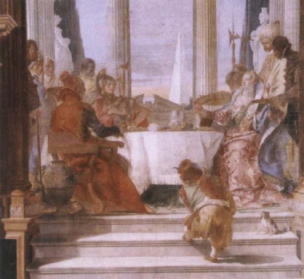 Giambattista Tiepolo The banquet of the Klleopatra china oil painting image